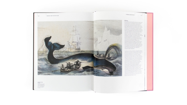 The Deep Ocean - 2 pagespread of Whaling painting